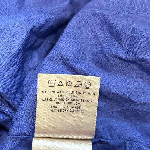 ANTHROPOLOGIE Maeve Rosemary Indigo Midi Dress Size 2 Button Front Pockets - Picture 11 of 11